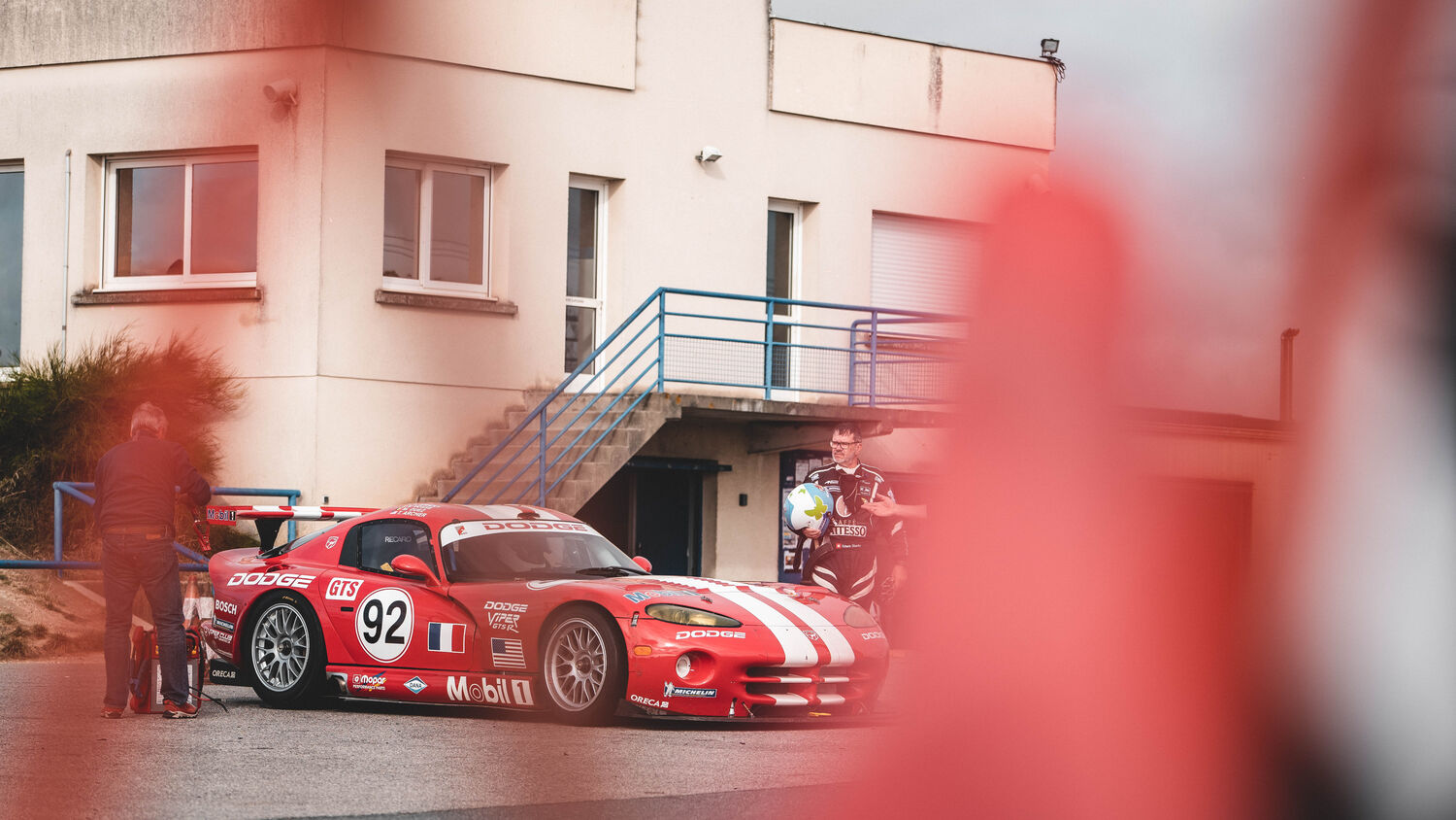 Ferrari en piste